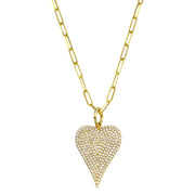 Diamond Heart Necklace-Dana Lyn