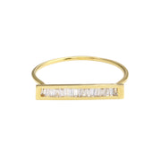 Petite Baguette Diamond Bar Ring