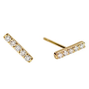 5 Diamond Bar Stud Earrings-Dana Lyn