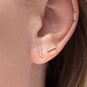 5 Diamond Bar Stud Earrings-Dana Lyn