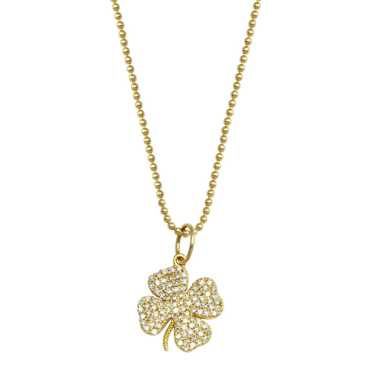 Diamond Four Leaf Clover Necklace-Dana Lyn