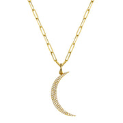 Diamond Moon Necklace-Dana Lyn